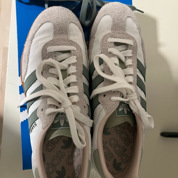 Cute Spring Adidas Samba OG women’s size 8.5. ID0492 green and white - Picture 11 of 11